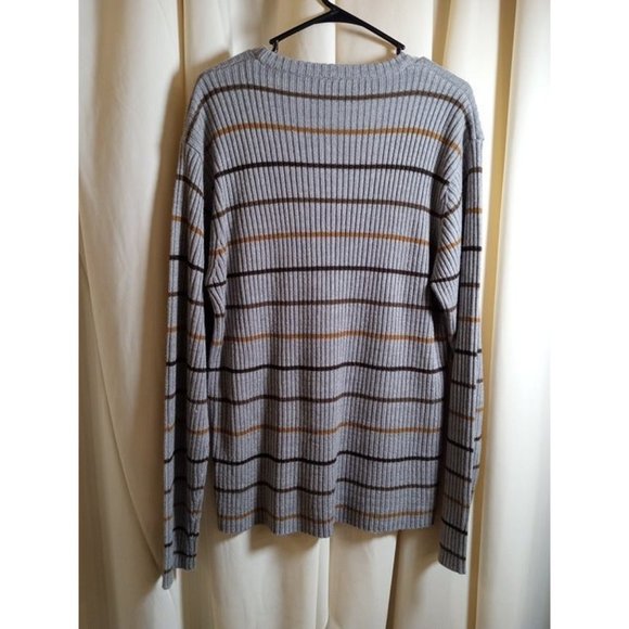 Grey Soft Striped Sweater - Picture 2 of 4